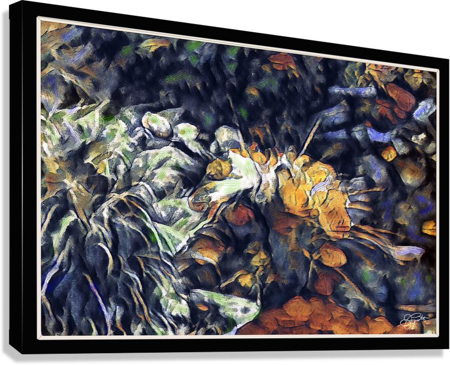 POND REFLECTIONS Abstract Canvas Print