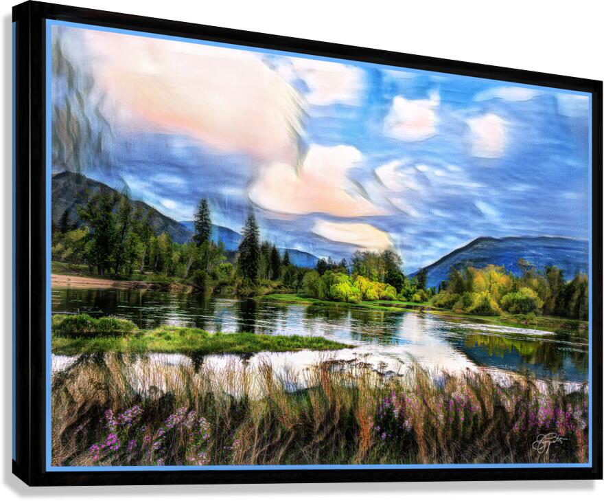 SHUSWAP RIVER SKY ENDERBY Canvas Print