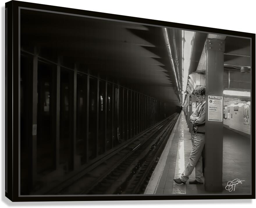 ALONE NO TRAINS RUNNING Canvas Print