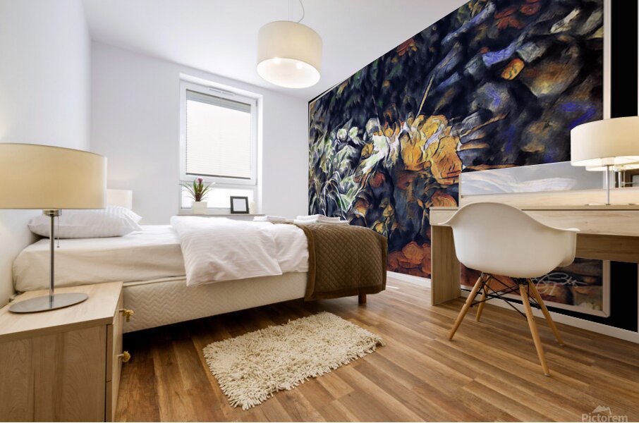 POND REFLECTIONS Abstract Mural print