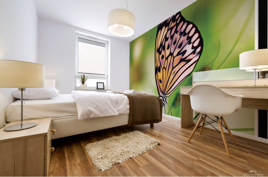 BUTTERFLY TIPTOE Mural print