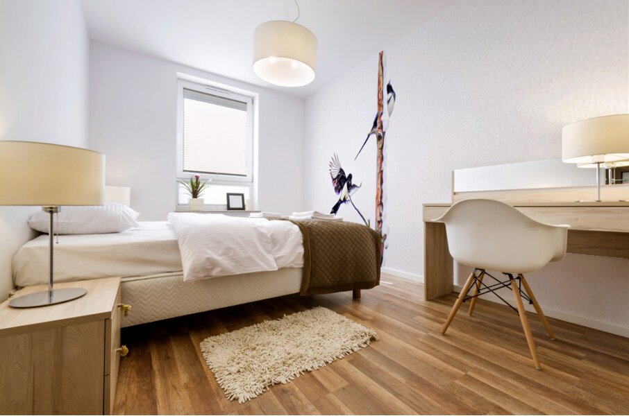 MAGPIE CONVENTION 1 ARRIVING Mural print