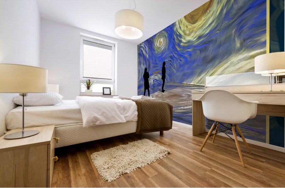 VAN GOGH STARRY NIGHT EXHIBIT Mural print