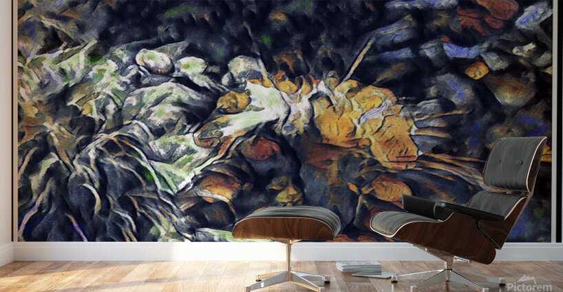POND REFLECTIONS Abstract Wall Murals