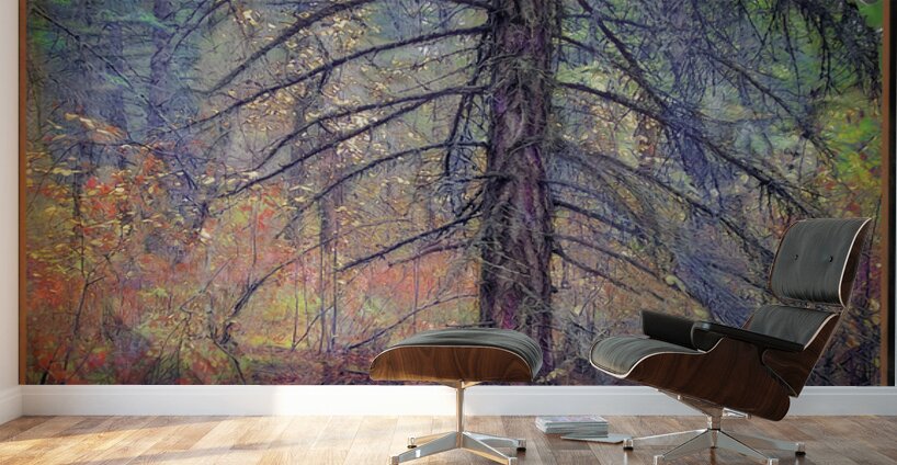 ORCHESTRAL CONDUCTOR OF FALL COLOURS Wall Murals