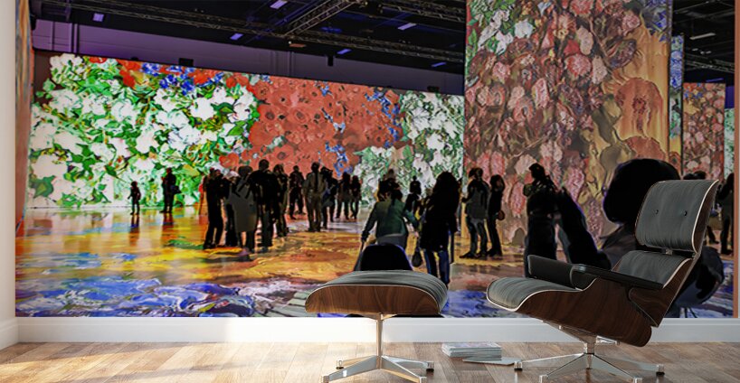 VAN GOGH FLOWERS EXHIBIT Wall Murals
