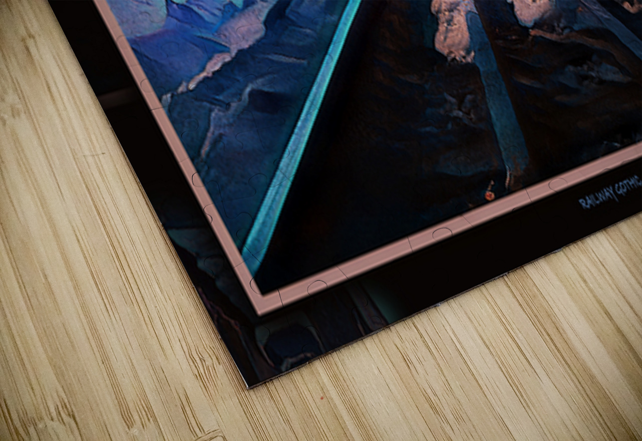 RAILROAD GOTHIC CALGARY TRAIN BRIDGE IN INGLEWOOD Jerre Paquette Puzzle